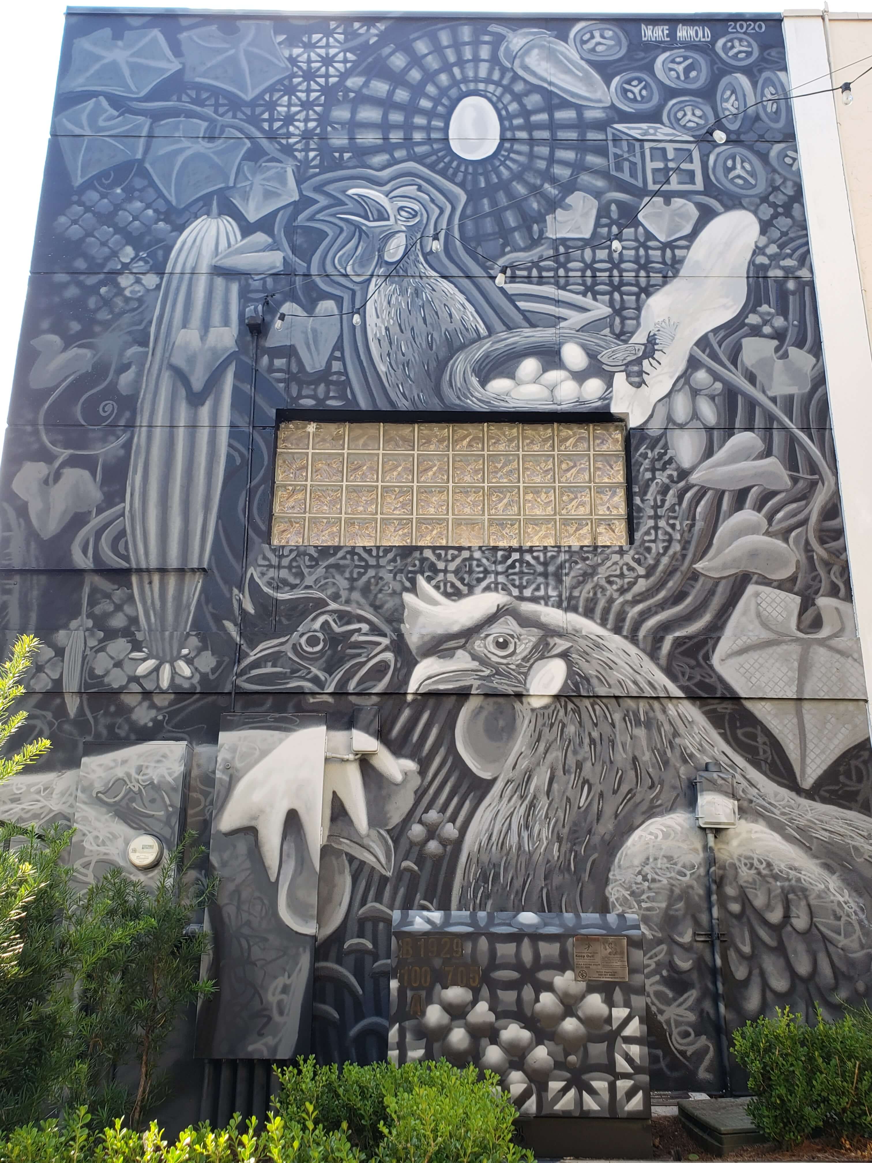 Mural by Drake Arnold at the Marion Cultural Alliance